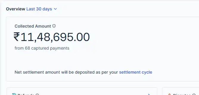 30 Day Earnings Screenshot